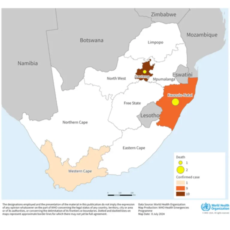 How the Monkeypox virus has spread so far in South Africa